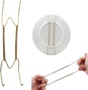 8 10 12 14 16Inch Plate Hangers for Walls Plate Dish Hangers Stainless Steel Decorative Invisible Plate Hangers Holder, Wall Hooks Home Decor (size:14in)