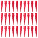 30 Pcs Wood Anchor, Stripped Screw Hole Repair Kit for Wood, Door Hinge Screw Hole Repair Fits Screws Sizes #2 to #16, Red