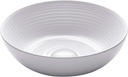KRAUS Viva™ Round White Porcelain Ceramic Vessel Bathroom Sink, 13 in. D x 4 3/8 in. H, KCV-204GWH