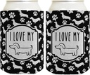 Dachshund Gifts I Love My Wiener Dog Art Dachshund Lover Gifts for Dachshund Lovers Dachshund Gag Gifts 2-Pack Can Drink Thermocoolers