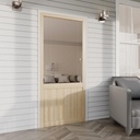 Screen Doors for Front Door,36 × 80 Inch Wooden Soild Core Slab Hinged Gauze Mesh for Exterior/Interior,Wood Panel Fits Storm,Backyard,Porch,Hallway,Home Doors