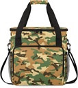 Camo Army Travel Coffee Maker Carrying Bag, Large Organizer Storage Tote Bag Insulated Reusable Cooler Grocery Bags