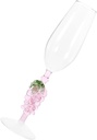 Unbreakable Grape Glass Goblet Wine Flutes Footed Wine Glass Container Smooth Edge