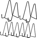 5pcs Metal Plate Holders Display Stand N-shape Decorative Plate Stand Photo Easel for Library Home Office