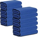 Nouva Moving Blankets 12 Pack, Heavy Duty 72" x 80" (35lb/dz) Packing Blankets Furniture Blankets Furniture Moving Pads for Protecting Furniture Moves & Storage, Dark Bule