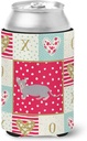 Caroline's Treasures CK5607CC Dwelf #4 Cat Love Can or Bottle Hugger, Red Cooler Washable Drink Sleeve Collapsible Beverage Insulated Holder, Can Hugger, Multicolor