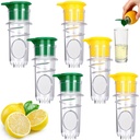 6 Pcs Lemon Squeezer, Screw Top Lemon Juicer Squeezer Manual Juice Extractor with Built-in Filter, Portable Lime Orange Citrus Press Efficient Juice Extractor for Cocktails, Drinks