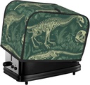 Dinosaur Skeleton 2 Slice Toaster Covers Dustproof Splash-Proof Bread Machine Cover Fingerprint Protectors Small Washable Kitchen Appliance Cover Universal Size