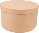 Unomor Round Kraft Paper Box Baking Container for Cookies Cupcakes and Cakes Smooth Surface Food Safe Holder for Gift Packaging and Protection