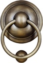 Antique Ring Door Knocker, Antique Pure Copper Door Knocker for Front Door Garden, Bronze ，Anti- Metal Door Handle with Hardware Parts/Diameter 15Cm (Size : Diameter 1(Size:Diameter 15Cm)