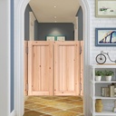 Unfinished Indoor Doorway Swinging Doors, Bar Cafe Saloon Doors for Decoration, Half Waist Doors for House, Shop Restaurant Farm Butler Door (Size : W80xH90cm/31.5" x35.4, Color : Style2)