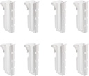 heyous 8PCS Cup Draining Hooks White 9.5x4.6x3.1cm Mesh Iron Hanging Basket Shelves Home Storage Shelves for Hanging Water Cups Kitchen Utensils