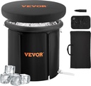VEVOR Ice Bath Tub, Cold Water Therapy Plunge Tub for Athletes, Portable Outdoor Ice Barrel Plunge Pool for Recovery, 90 Gal Inflatable Folding Bathtub with Cover, Home Ice Pod, 32"Lx30"H