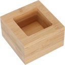 Square Sake Cups Authentic Japanese Drinking Holder for Sake Wooden Container for Home Bar for Sushi Restaurants Design Khaki
