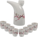 Traditional Sake Pot Cups Ceramic Wine Kettle Cups for Parties Weddings