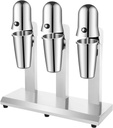 3 Heads Milkshake Machine Stainless Steel Milkshake Mixer 110V Electric Milkshake Maker Commercial Milkshake Blenders for Commercial and Home Use
