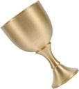 Brass Shot Glass Vintage Goblet Historical Altar Chalice for Church Communion Cup Ritual Holy Chalice Liqueur Cup