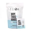 MightyGood Wipe Those Hands Individually Wrapped Antibacterial Wipes (30 count) Fragrance and alcohol free, hypoallergenic wipe for hands - Travel friendly