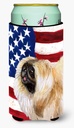 Caroline's Treasures BB9681TBC Pekingese Patriotic Tall Boy Hugger Can Cooler Sleeve Hugger Machine Washable Drink Sleeve Hugger Collapsible Insulator Beverage Insulated Holder