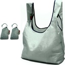 2 Pack Super Strong Ripstop Nylon Foldable Reusable Bag Grocery Shopping Tote Bag with built-in Pouch (Gray+Gray:RBS207)