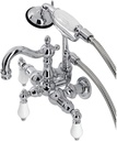Kingston Brass CA1012T1 Heritage Clawfoot Tub Faucet, 10.19 x 7.81 x 8.63, Polished Chrome