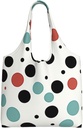 Polka Dot Canvas Tote Bag Reusable Grocery Bags Shopping Bags Large Canvas Bags with Handles