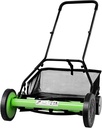 20 Inch Manual Reel Mower, Adjustable Mowing Height Hand Push Lawn Catcher, Lawn Walk Push Mower for Lawn Mowing in Villas, Parks, Gardens