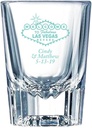 Personalized Color Printed Barcraft Shot Glass - Welcome to Fabulous Las Vegas Nevada - Robins Egg Blue - 12 pack