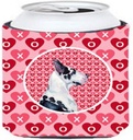 Caroline's Treasures LH9146CC Great Dane Hearts Love and Valentine's Day Portrait Can or Bottle Hugger Cooler Washable Drink Sleeve Collapsible Beverage Insulated Holder, Can Hugger, Multicolor