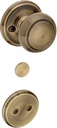 Schlage F94AND609 Antique Brass Andover Knob Dummy Interior Pack from The F-Series