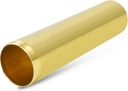 Highcraft 1-1/4” x 6” Threaded Tube 17-Gauge Brass Tube for Bathroom Sink, Kitchen Sink, Utility Sink Tubular Drain Applications
