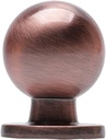 HARPOON 10 Pack Cabinet Round Knobs, Furniture Hardware Pull 1" Inch Antique Copper