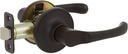 Delaney Callan Hardware Newport Privacy Door Handle, Fits Door 1-3/8 to 1-3/4 in. Thick, Edge Oil Rubbed Bronze – Reversible Left/Right-Handed Bed & Bathroom Push Button Lever – Easy to Install