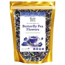 Butterfly pea flower tea loose leaf (375+ Cups) [ 4.4 Ounces Oz] Dried butterfly pea flowers blue tea