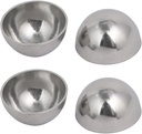 uxcell 25mm OD 1mm Thickness 304 Stainless Steel Hollow Half Round Railing Balls 4pcs