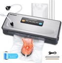 INKBIRD Rechargeable Cordless Vacuum Sealer Machine with 20Ft Bag Storage and Cutter, 5 Food Modes with Starter Kits, Portable & Airtight Vacuum Food Sealer for Camping Fishing Picnic