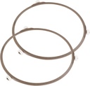2pcs Microwave Turntable Replacement Ring Set Rotating Support for Microwave Oven Tray Holder Balanced Heating for Food