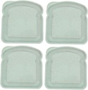 4Pcs Portable Sandwich Container Airtight Bread Storage Box with Lid for Outdoor Lunch Snacks and Picnics Reusable and Versatile Food Storage