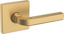 Baldwin 5190.Pass 5190 Passage Door Lever Set with R017 Rose from The Estate Collection - Vintage Brass