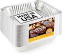 EHOMEA2Z Aluminum Pans (30 Pack) – MADE IN USA, Disposable Foil Trays for BBQ, Grilling, Roasting, Catering, and Restaurants,Crawfish Trays, 9x13