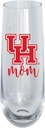 R and R Imports University of Houston 10 oz Stemless Flute mom Design Officially Licensed 4-Pack