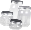 4pcs Airtight Jar Sealing Jam Jars for Spices Honey Cookies and More Containers for Home Canning and Food Storage
