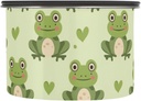 ALAZA Frogs Hearts Airtight Coffee Bean Canister 17oz Food Storage Containers with Lids For Gournd, Tea, Sugar, Flour, Rice, Cereal, Candy Cookie Jar