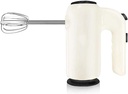 Egg Beater,Handheld Electric Egg Beater, Household High Power 200w Hand Mixer Electric Hand Mixers for Kitchen 5-Speed Settings Two Powder Stick-Beige fine