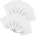 10pcs Adhesive Plate Hangers Removable Hooks for Wall Art and Decorative Plates No Drill Installation White Adhesive Sticky Holders for Displaying Ceramics and Pictures