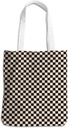 Checkered Tote Bag for Women Girls Friend Sister Vintage Plaid Beach Bag Classic Checkerboard Reusable Grocery Bags