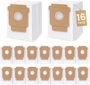 16 Pack Q0520 Dust Bags for iRobot Roomba Vacuum Q0520/105 Vac/104/105 Combo/Plus 405/Plus 505 Combo/Max 705 Vac Robot Vacuum Cleaner Disposable Replacement Bags Accessories