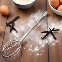 Stainless Steel Press Type Egg Beater, Egg Scrambler, Egg Cream Mixer, Hand Mixer, Household Manual Press Type Rotary, Used for Making Cream of Egg Beater Whisks Cooking Utensils