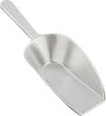 Winco Aluminum Utility Scoop with Flat Bottom, 7-Ounce