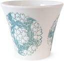 J-kitchens Cup (Tacup), Hasami Ware Made in Japan, 4.6 fl oz (130 cc), Round Pattern Cherry Blossom, Cup, S, Light Blue